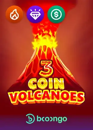 3 Coin Volcanoes pokie by 3Oaks at Malina